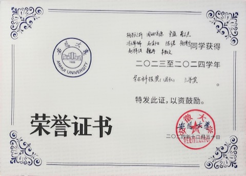 Academic Science and Technology Team Third Prize